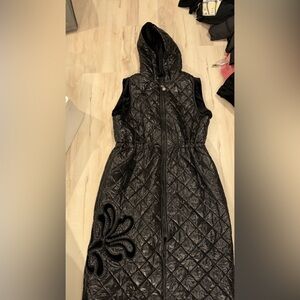 Women's Black Quilted Vest